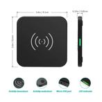 NIEUW: 2x Draadloze oplader pad 10W - Wireless Charger, Ophalen of Verzenden, Nieuw