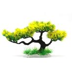 Bonsai boom groen en geel OS-262 - aquarium decoratie, Dieren en Toebehoren, Ophalen of Verzenden, Nieuw, Sierelement