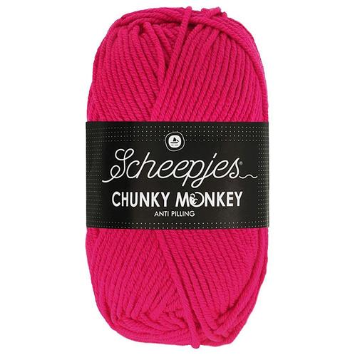 Scheepjes Chunky Monkey - 1435 magenta - Acryl Garen, Hobby en Vrije tijd, Breien en Haken, Ophalen of Verzenden