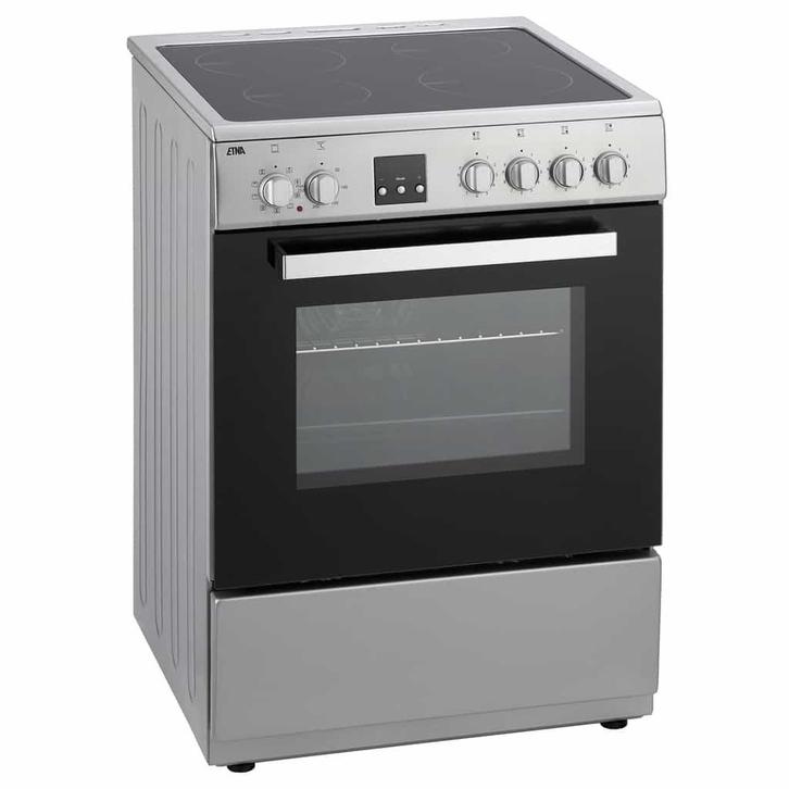 €749 ETNA FIV760RVS fornuis Vrijstaand fornuis Electrisch, Witgoed en Apparatuur, Fornuizen, Energieklasse A of zuiniger, Ophalen of Verzenden