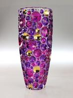 Vaas - Kristal, Goud, Emaille - Gouden Amethys Kristalvas