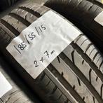 2 x Continental PremiumContact 2 185-55-15 Zomerbanden 7mm, Auto-onderdelen, Banden en Velgen, Gebruikt, 15 inch, Band(en), Personenwagen