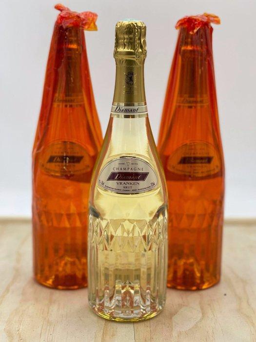 Vranken, Cuvée Diamant - Champagne Brut - 3 Flessen (0.75, Verzamelen, Wijnen