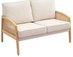 Chenille 2-Zitsbank - Beige Stoffen Bank voor elke Woonkamer, Verzenden, Nieuw