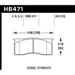 Hawk HPS Street Brake Pads - KHB471F.510, Ophalen of Verzenden, Nieuw