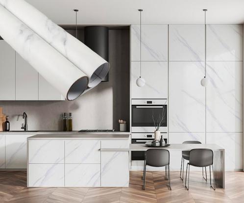Keuken wrapfolie Marmer €19,95 per 1meter X 1.22meter, Huis en Inrichting, Kasten | Wandmeubels, Nieuw, Overige materialen, Ophalen of Verzenden