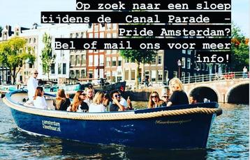 Gay pride - last minute - large boat available - call us beschikbaar voor biedingen