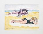 Walter Piacesi (1929) - Spiaggia Adriatica, Antiek en Kunst