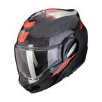 Scorpion EXO-TECH EVO CARBON ROVER - Zwart/Rood, Motoren, Kleding | Motorhelmen, Nieuw met kaartje, L, Systeemhelm