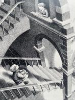 M.C. Escher (1898-1972) - High and Low (Boven en Onder), Antiek en Kunst
