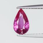 1 pcs Roze Saffier - 1.02 ct - Bellerophon Gemlab - GEEN, Nieuw