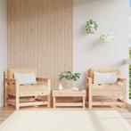 vidaXL Tuinstoelen 2 st massief grenenhout, Verzenden, Nieuw, Tuinset