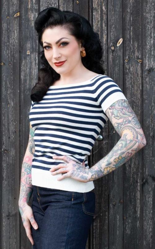 Rumble 59, Striped Sweater The Blue Stripes, Kleding | Dames, Tops, Nieuw, Verzenden