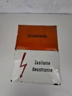 Waarschuwingsbord - Emaille plaat - Staal