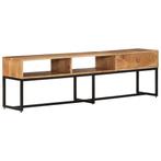 vidaXL Tv-meubel 160x30x45 cm massief acaciahout, Huis en Inrichting, Verzenden, 150 tot 200 cm, Nieuw, Minder dan 100 cm