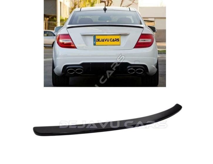 Glans zwart C63 AMG Look Achterklep spoiler lip voor W204, Auto-onderdelen, Carrosserie en Plaatwerk, Nieuw, Mercedes-Benz, Achter