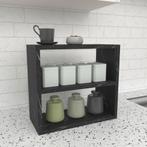 [en.casa] Keukenkast organizer 40x43,5x20 cm marmer zwart, Huis en Inrichting, Verzenden, Nieuw