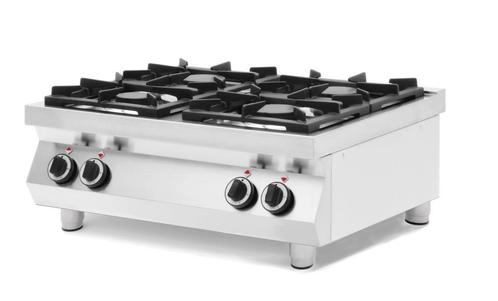 Gasfornuis Kitchen Line 4 Pits | Tafelmodel | Hendi | 19kw |, Zakelijke goederen, Horeca | Keukenapparatuur, Nieuw in verpakking