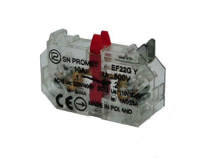 NC contactelement - 22mm - Voor noodstop schakelaars, Doe-het-zelf en Verbouw, Elektra en Kabels, Schakelaar, Nieuw, Ophalen of Verzenden