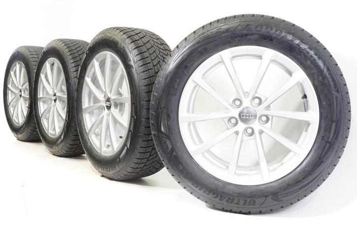 Audi A6 S6 4K 17 inch velgen + Winterbanden Goodyear Origine, Auto-onderdelen, Banden en Velgen, Velg(en), Gebruikt, 17 inch, Winterbanden
