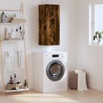 vidaXL Bovenkast 34,5x34x90 cm gerookt eikenkleurig, Minder dan 50 cm, Verzenden, Nieuw, Minder dan 100 cm