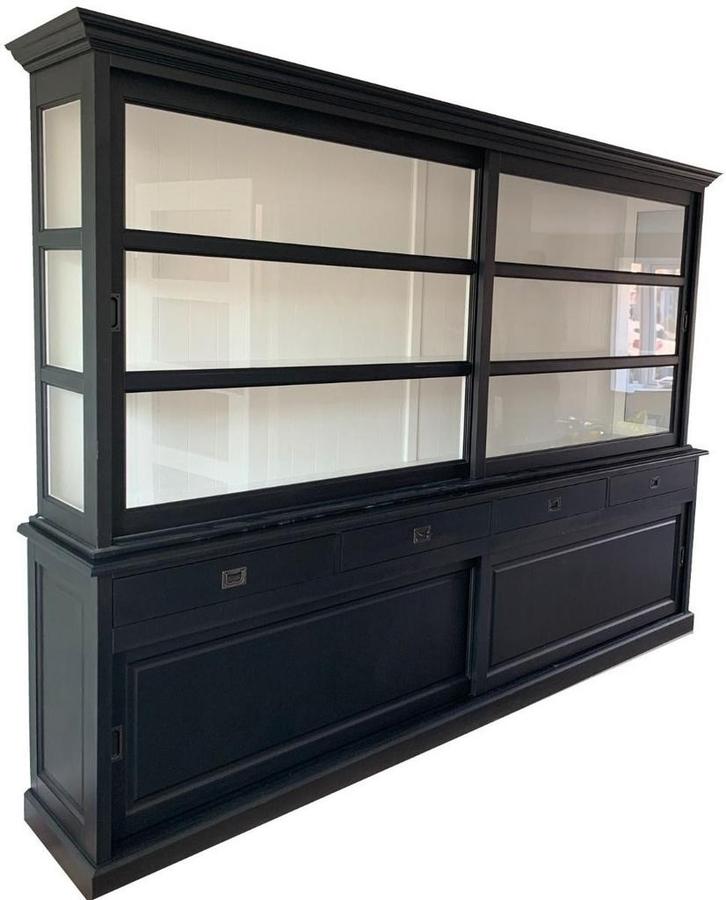 Buffetkast zwart Ruurlo 300cm, Huis en Inrichting, Kasten | Buffetkasten, Ophalen of Verzenden
