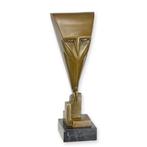 Bronzen sculptuur van een art deco uil (Interieur), Antiek en Kunst, Verzenden