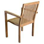 Montana dining tuinstoel teak set van 4, Tuin en Terras, Tuinstoelen, Ophalen of Verzenden, Nieuw, Teakhout