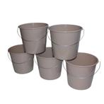 Emmers - Huishoudemmers - 10 liter - Set van 5 stuks - Met, Ophalen of Verzenden, Nieuw