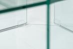 Hoogwaardige set van 2 glazen salontafels FANTOME 100cm, Nieuw, Ophalen of Verzenden