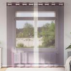 vidaXL Gordijnen voile met doorvoertules 2 st 140x225 cm, Huis en Inrichting, Stoffering | Gordijnen en Lamellen, Verzenden, Nieuw