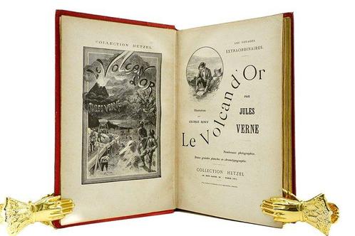 Jules Verne - Le Volcan dOr - 1907, Antiek en Kunst, Antiek | Boeken en Bijbels