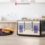 2dekans | KitchenBrothers Broodrooster - Toaster - 6, Ophalen of Verzenden, Zo goed als nieuw