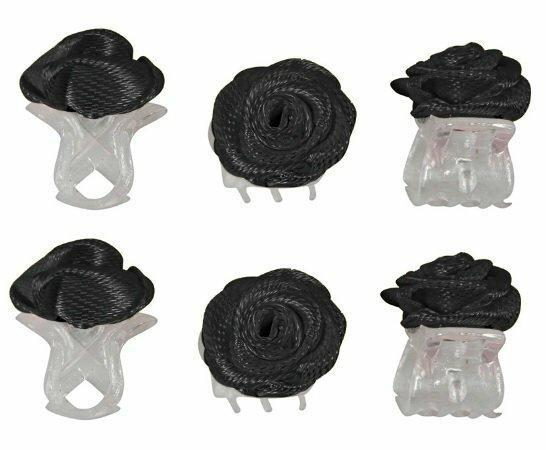 Haarspeld Haarklemmen 1cm – Roosjes – Zwart – Set van 6, Sieraden, Tassen en Uiterlijk, Uiterlijk | Haarverzorging
