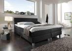 Boxspring Victory 160 x 220 Chicago Blue/Grey €454,80 !!, Nieuw, 160 cm, 220 cm, Tweepersoons