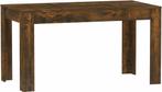 vidaXL - Eettafel - 140x74,5x76 - cm - bewerkt - hout -, Huis en Inrichting, Tafels | Eettafels, Ophalen of Verzenden, Nieuw