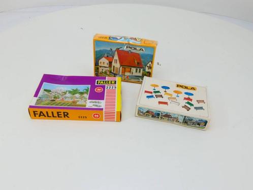 Schaal H0 SET Pola 515 - Pola 451 - Faller 2225  #2756, Hobby en Vrije tijd, Modeltreinen | H0, Brug, Tunnel of Gebouw, Gebruikt