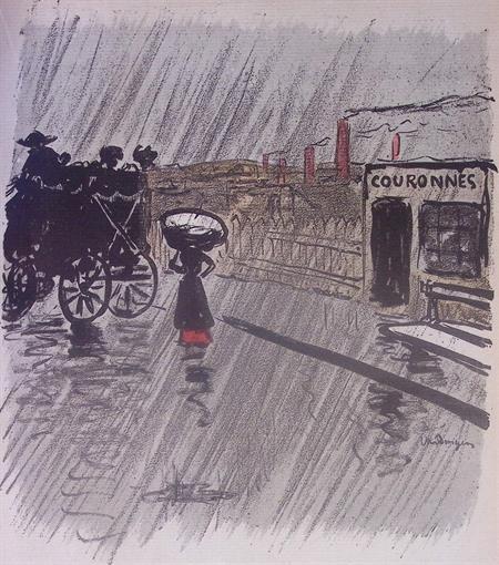 Vierde geest - Litho Kees van Dongen (lijst optie, lithos), Antiek en Kunst, Kunst | Litho's en Zeefdrukken, Verzenden