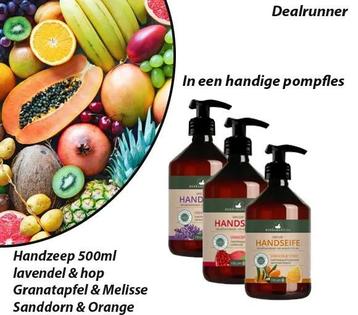 3 Flessen Handzeep 500 ml beschikbaar voor biedingen