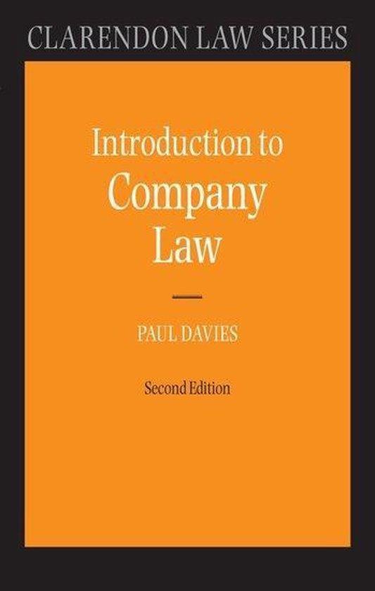 Introduction To Company Law 9780199207763 Paul Davies, Boeken, Taal | Engels, Zo goed als nieuw, Verzenden