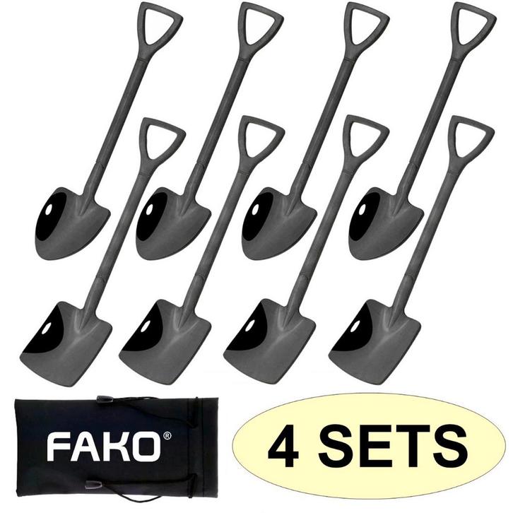 Fako Bijoux - Dessert Bestek - Schep & Schop - 8 Lepels -, Huis en Inrichting, Keuken | Bestek, Verzenden