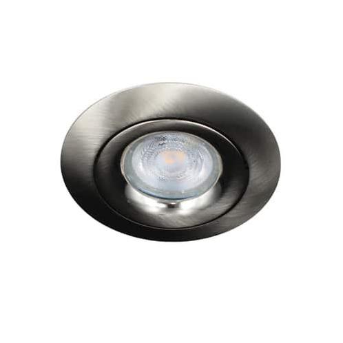 Philips LED spot GU10 4.9Watt rond NIKKEL dimbaar, Huis en Inrichting, Lampen | Spots, Ophalen of Verzenden