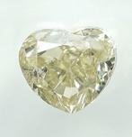 Diamant - 1.00 ct - Hart - Natural Fancy Light Yellow - P1, Nieuw