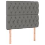Hoofdborden 2 st. 90cm donkergrijs | Tweedekansje, Ophalen of Verzenden, Nieuw, Eenpersoons, 90 cm
