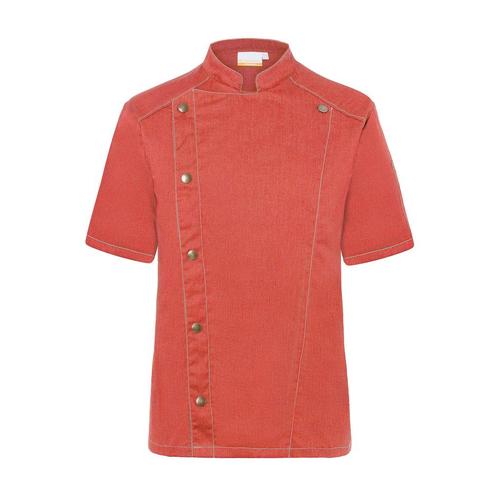 GGM Gastro | KARLOWSKY | Koksjas Met Korte Mouwen Jeans |, Huis en Inrichting, Keuken | Textiel, Rood, Nieuw, Overige typen, Verzenden