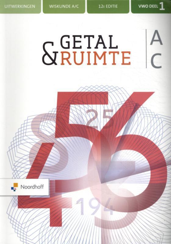 Getal amp Ruimte vwo AC 1 uitwerkingen 9789001735340, Boeken, Studieboeken en Cursussen, Zo goed als nieuw, Verzenden