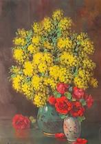 Alfio Paolo Graziani (1900-1981) - Mimose e Rose rosse.