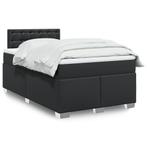 vidaXL Boxspring met matras kunstleer zwart 120x200 cm, Huis en Inrichting, Overige materialen, Verzenden, Zwart, Nieuw
