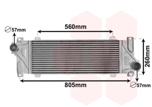 INTERCOOLER VOOR MERCEDES BENZ SPRINTER 1995-2000 9015011001, Auto-onderdelen, Airco en Verwarming, Nieuw, Ophalen of Verzenden