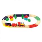 Treinset Ovaal 21 delig Bino 82274 (Treinen, Speelgoed), Kinderen en Baby's, Speelgoed | Houten speelgoed, Ophalen of Verzenden